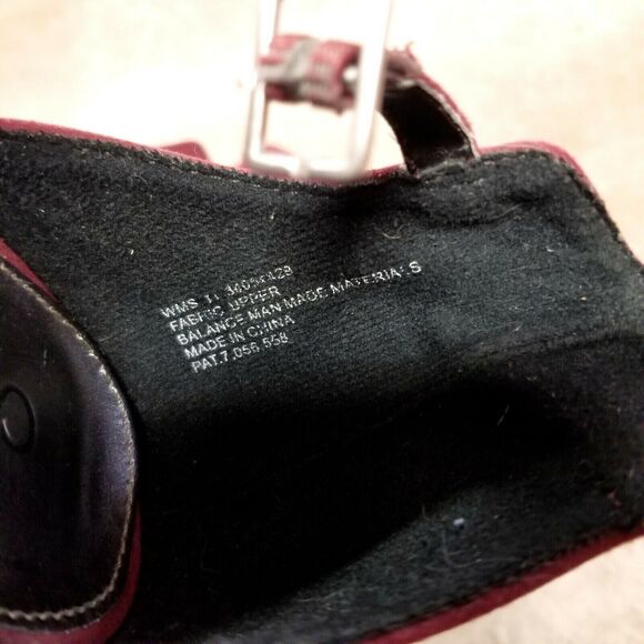 CATO Womens Size 11 Purple Fabric Slip On Pointed Toe Ankle Strap 3" Heel - Picture 9 of 10